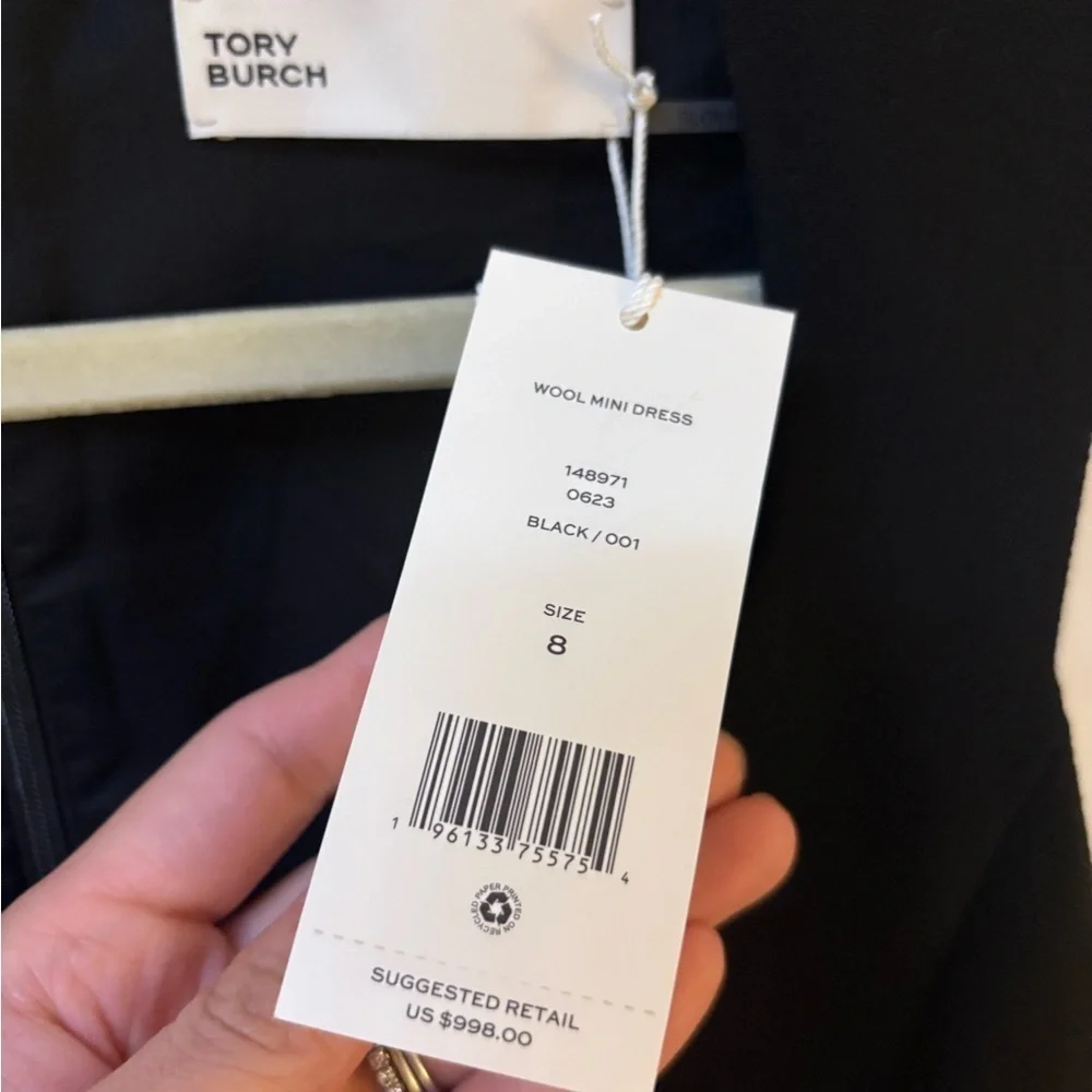New Tory Burch Wool Fit And Flare Dress
